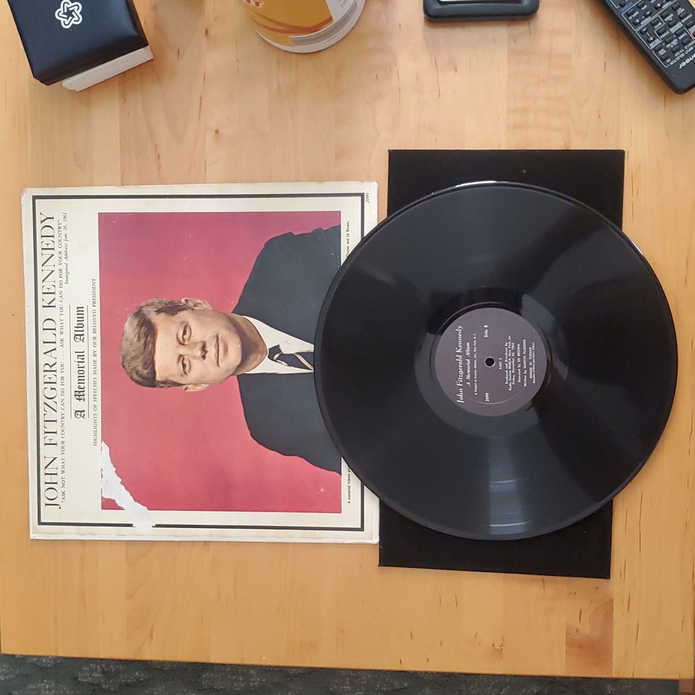 John Fitzgerald Kennedy RARE 33 Vinyl Record Memorial Speeches Collection JFK